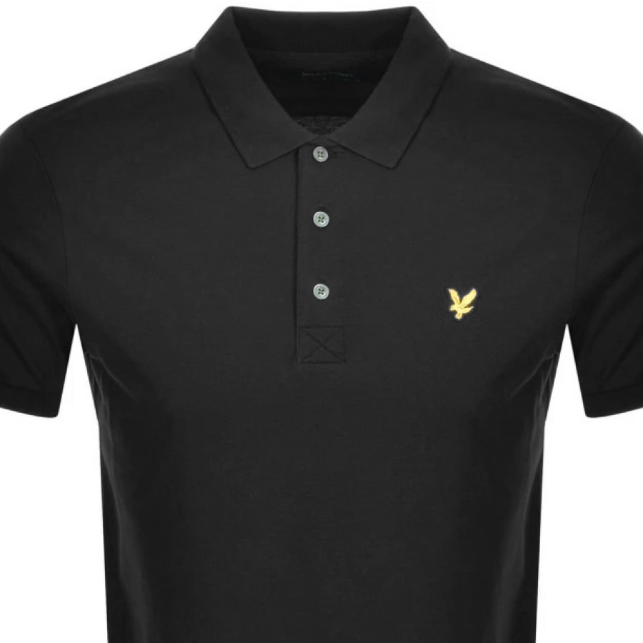 Alternative Image for ProductLyle And Scott Short Sleeved Polo T Shirt Black2